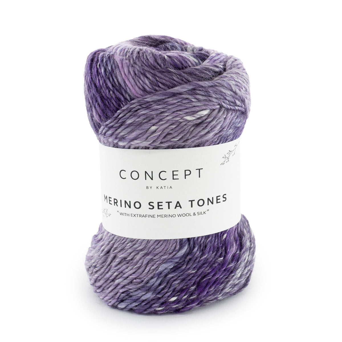 Katia Merino Seta Tones – flerfärgat garn i merino och silke