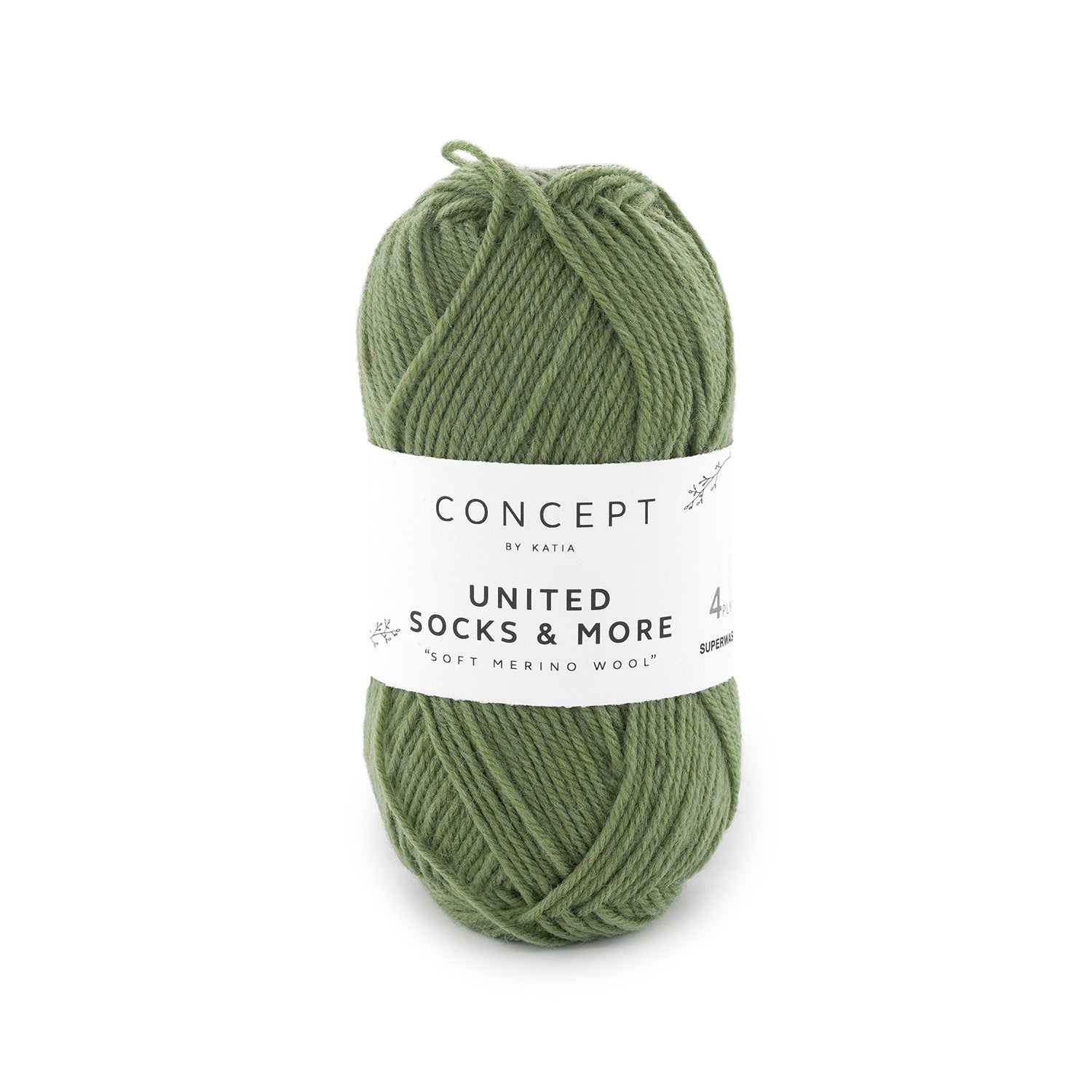 katia United Socks & More. 75%Merino superwash 25% Polyamid