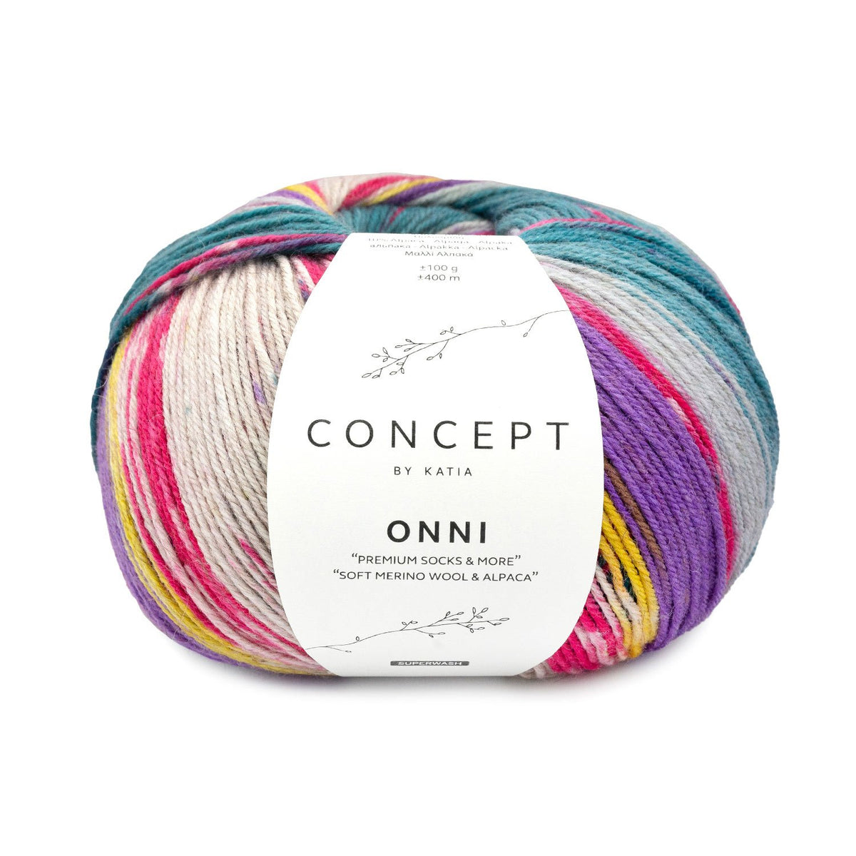 Onni Socks – sockgarn i merino och alpacka, 100 g