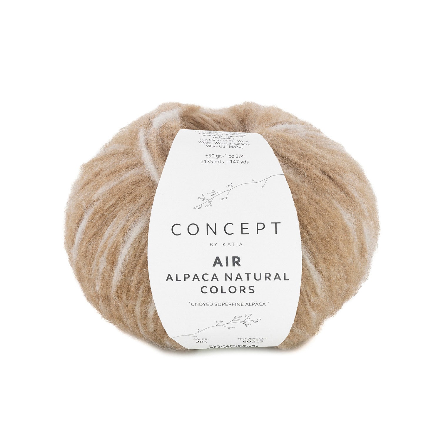 Concept by Katia - Air alpaca natural colors by Katia