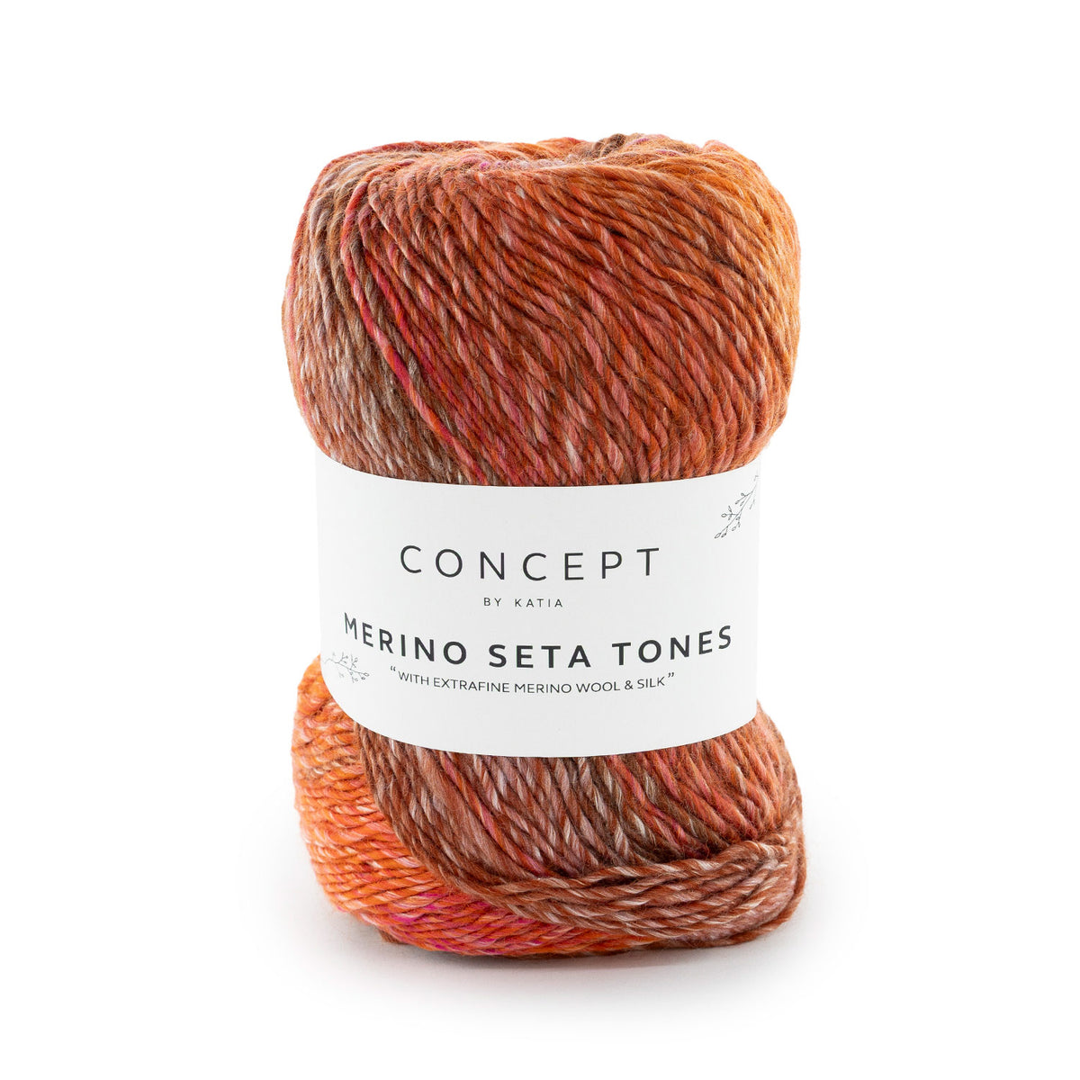 Katia Merino Seta Tones – flerfärgat garn i merino och silke
