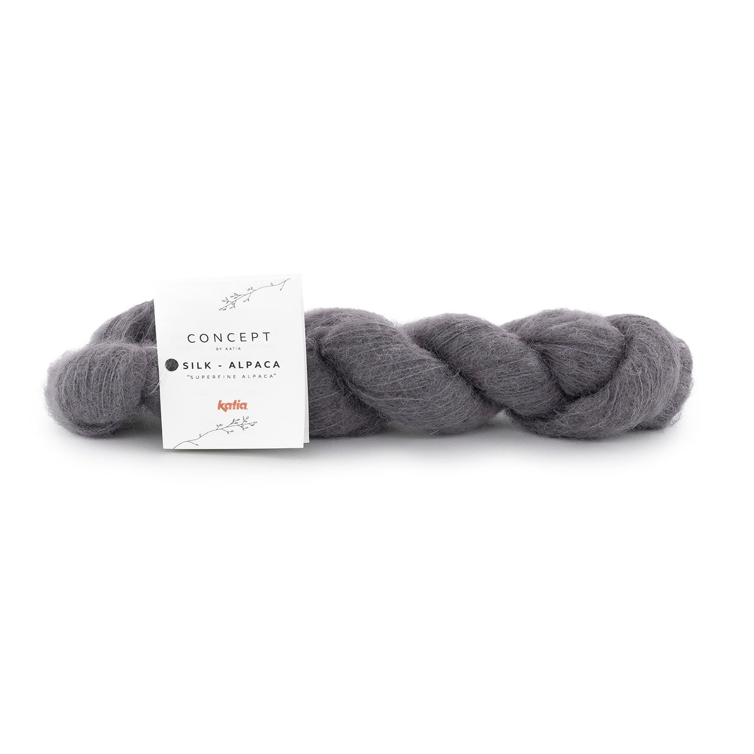 katia Silk-alpaca. 74% superfin alpaca 26% silke