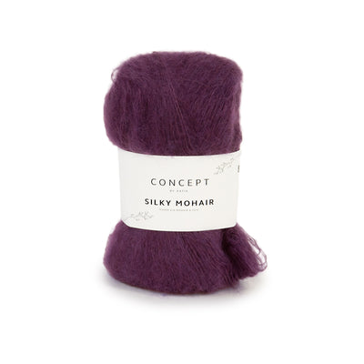Silky Mohair  58% Mohair - 20% Merino Extrafin 11% Silke 11% Viskos
