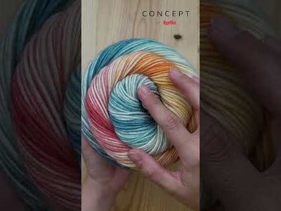 Illusion Merino multicolor. 70% bomull - 30% merino extrafin superwash