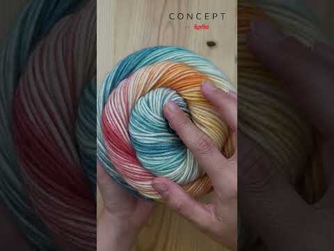 Illusion Merino multicolor. 70% bomull - 30% merino extrafin superwash