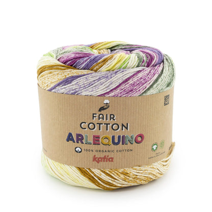 Fair cotton Arlequino multicolor. 100%  ekologiskt