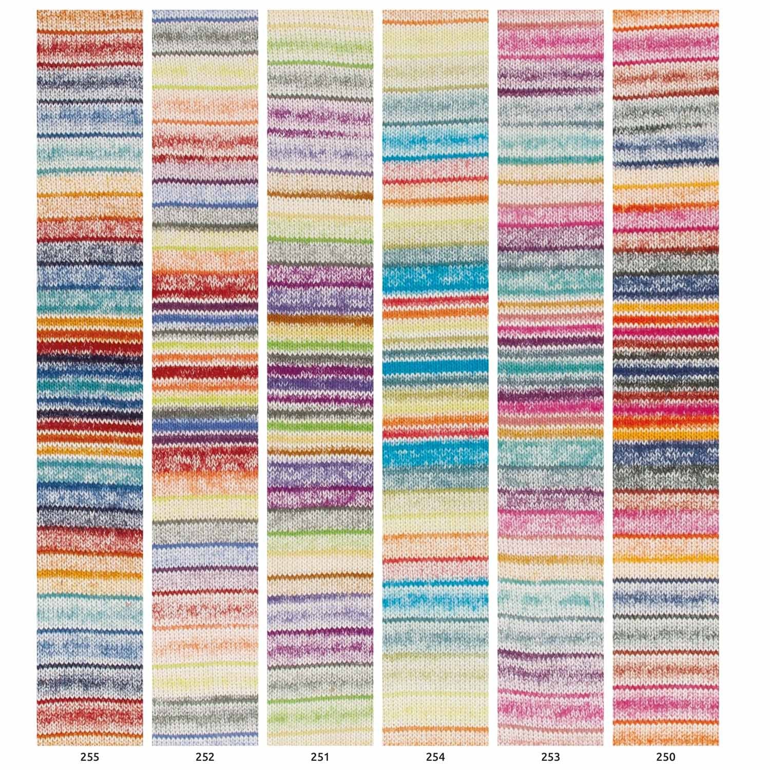 Fair cotton Arlequino multicolor. 100%  ekologiskt