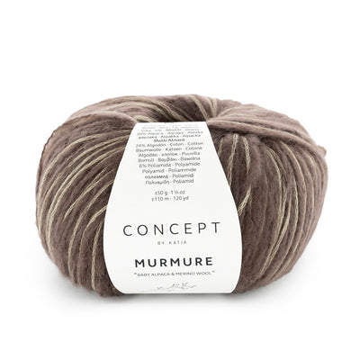 MURMURE 40% ull, 30% baby alpacka, 24% ekologisk bomull & 6% polyamid