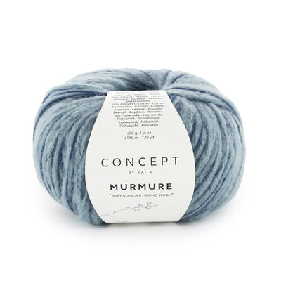 MURMURE 40% ull, 30% baby alpacka, 24% ekologisk bomull & 6% polyamid