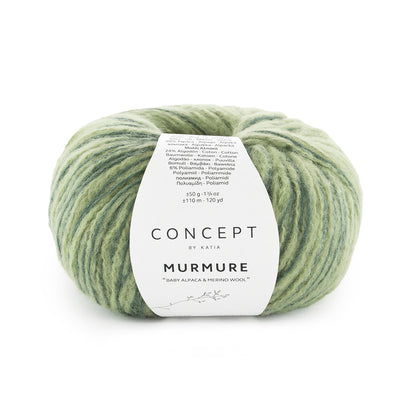 MURMURE 40% ull, 30% baby alpacka, 24% ekologisk bomull & 6% polyamid