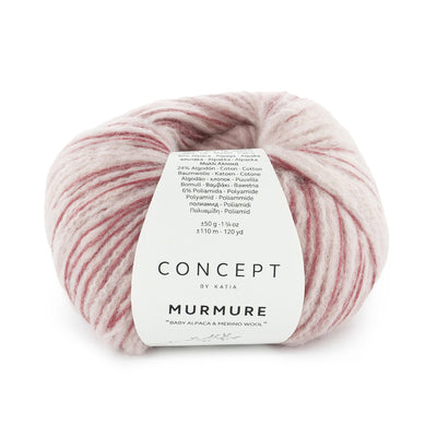 MURMURE 40% ull, 30% baby alpacka, 24% ekologisk bomull & 6% polyamid